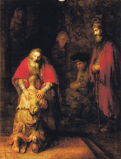 Рембрандт. Возвращение блудного сына. 1666–1669. Государственный Эрмитаж, Санкт-Петербург