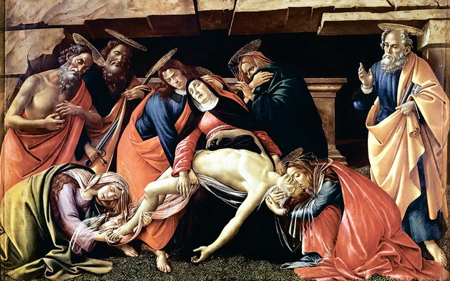 Сандро Боттичелли. Оплакивание Христа, 1490–1492. Старая пинакотека, Мюнхен
