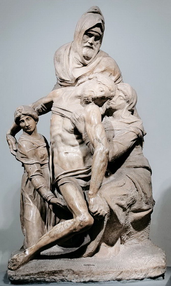 Микеланджело Буонаротти Снятие с креста (Оплакивание с Никодимом). 1550. Операдель-Дуомо, Флоренция