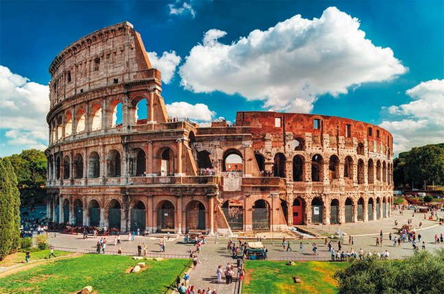 Амфитеатр. Флавиев. Внешний вид. I в. до н. э. Рим