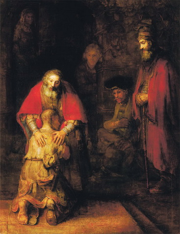 Рембрандт. Возвращение блудного сына. 1666–1669. Государственный Эрмитаж, Санкт-Петербург