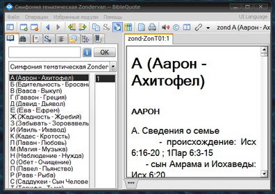 Тематическая симфония (Zondervan) 
